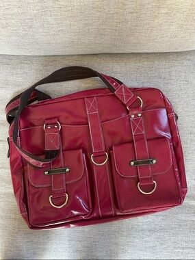 Women's Berry Laptop Bag with Front Pockets